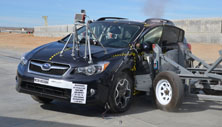 NCAP 2014 Subaru XV Crosstrek Hybrid side crash test photo