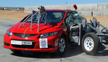 2015 Honda Civic Coupe Si w/Navigation Side Crash Test