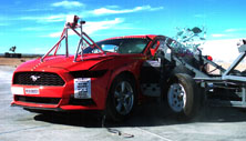NCAP 2015 Ford Mustang side crash test photo