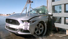 2015 Ford Mustang Coupe Side Pole Crash Test