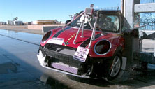 NCAP 2015 Mini Cooper side pole crash test photo