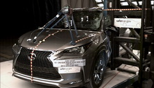 2015 Lexus NX 200t Side Pole Crash Test