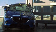 NCAP 2016 Mazda CX-3 side pole crash test photo