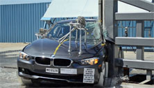 2017 BMW 3 Series Sedan Hybrid Side Pole Crash Test