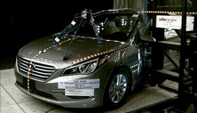 NCAP 2017 Hyundai Sonata side pole crash test photo