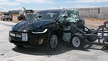 NCAP 2017 Tesla Model X side crash test photo