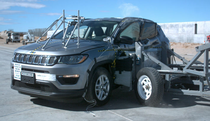 NCAP 2018 Jeep Compass side crash test photo