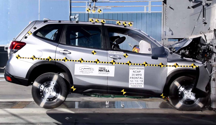 2019 Subaru Forester Front Crash Test