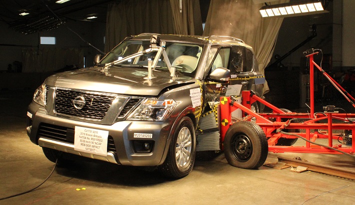 NCAP 2020 Nissan Armada side crash test photo