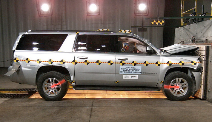 NCAP 2020 Chevrolet Suburban front crash test photo