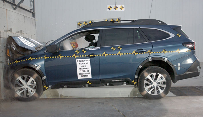 2020 Subaru Outback Front Crash Test