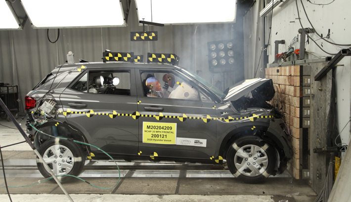 NCAP 2020 Hyundai Venue front crash test photo
