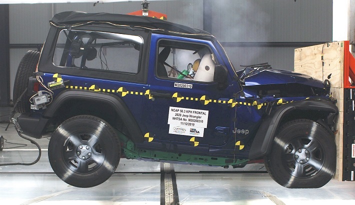 2021 Jeep Wrangler Front Crash Test