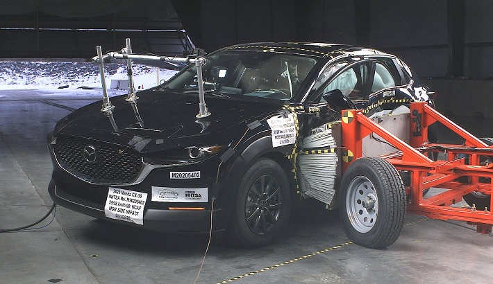 NCAP 2021 Mazda CX-30 side crash test photo
