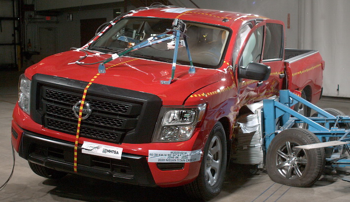 2021 Nissan Titan King Cab Side Crash Test