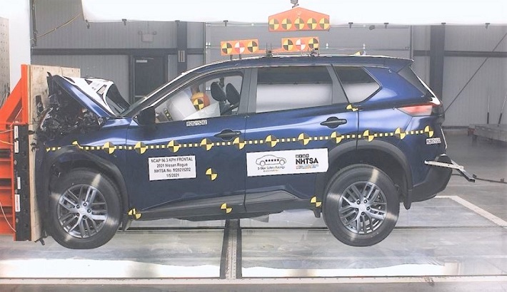 2021 Nissan Rogue Front Crash Test