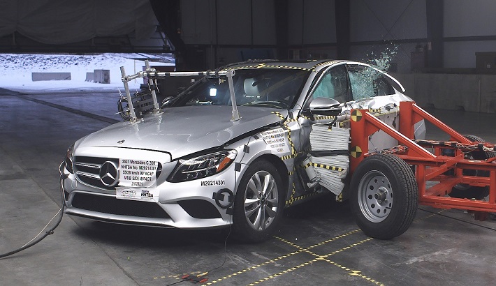 2021 Mercedes-Benz C 63 AMG Side Crash Test