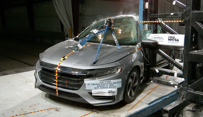 2022 Honda Insight Side Pole Crash Test