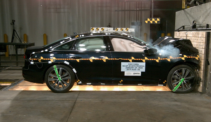 2022 Audi A6 Front Crash Test