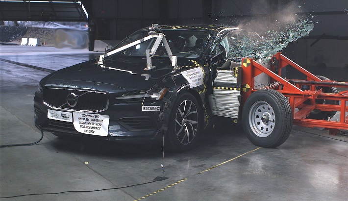NCAP 2022 Volvo S60 side crash test photo