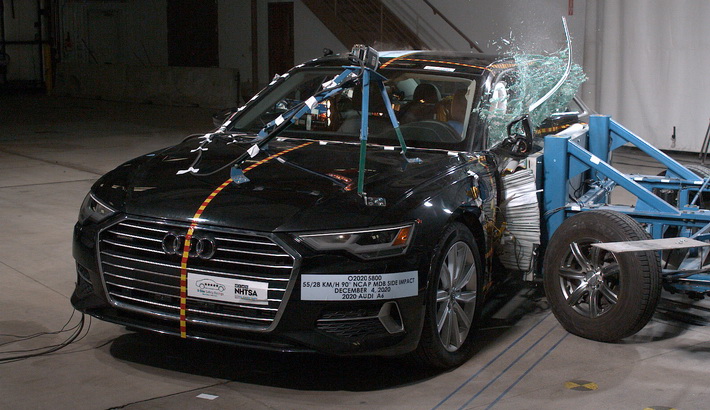 2022 Audi A6 Side Crash Test