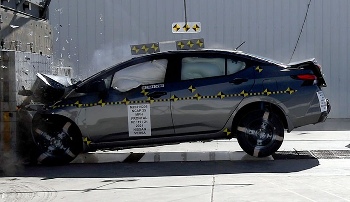2022 Nissan Versa Front Crash Test