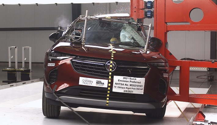2022 Buick Envision Side Pole Crash Test