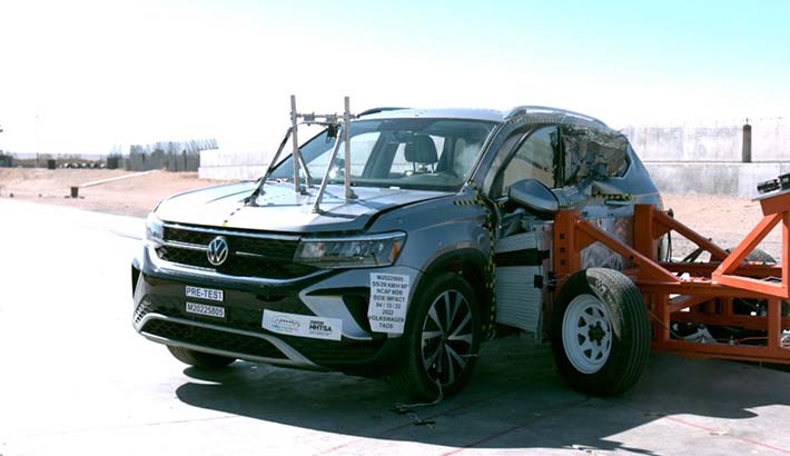 2022 Volkswagen Taos Side Crash Test