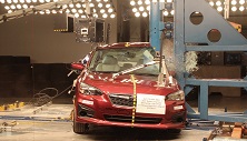 NCAP 2023 Subaru Crosstrek side pole crash test photo
