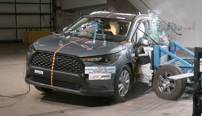 2023 Toyota Corolla Cross Hybrid Side Crash Test