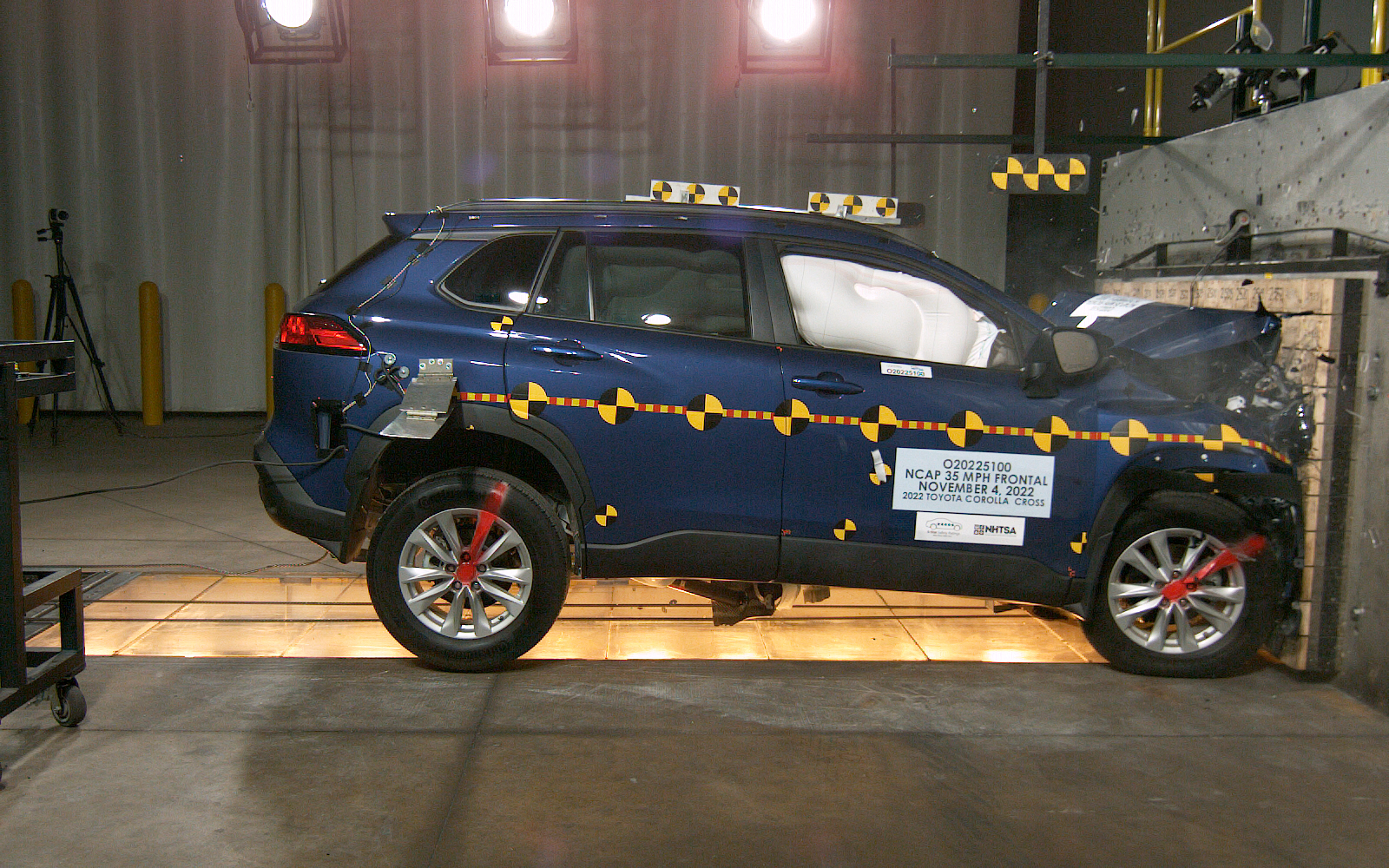 2023 Toyota Corolla Cross Hybrid Front Crash Test