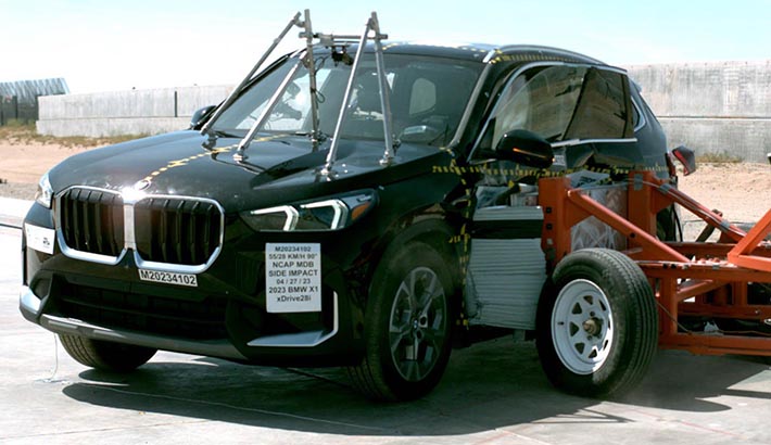 2023 BMW X1 Side Crash Test
