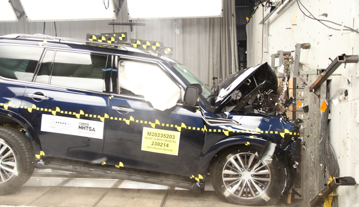 2024 Nissan Armada SUV RWD Front Crash