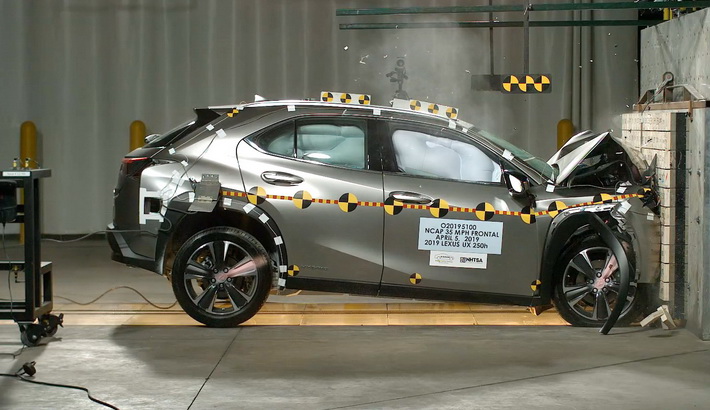 2026 Lexus UX NHTSA frontal crash test