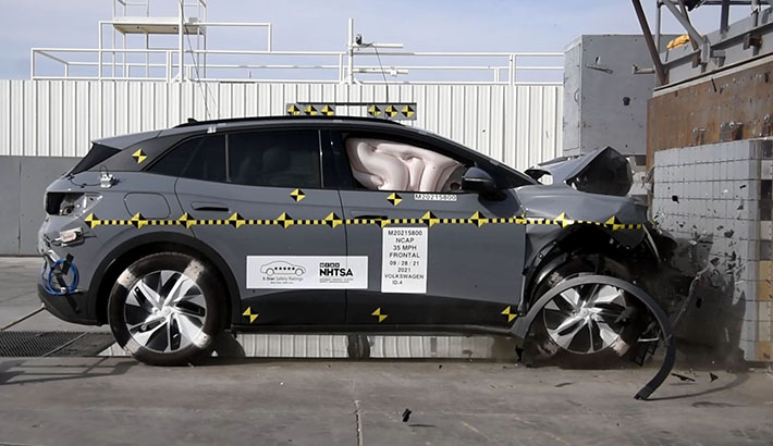 2026 Volkswagen ID.4 NHTSA frontal crash test