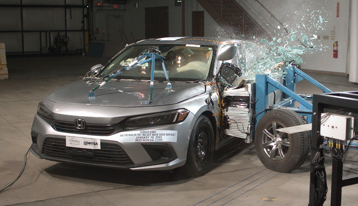 2026 Honda Civic NHTSA side crash test