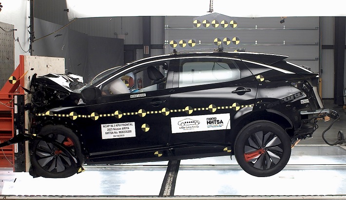 2026 Nissan Ariya NHTSA frontal crash test