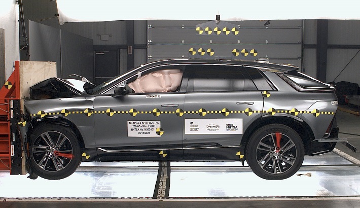 2026 Cadillac Lyriq NHTSA frontal crash test