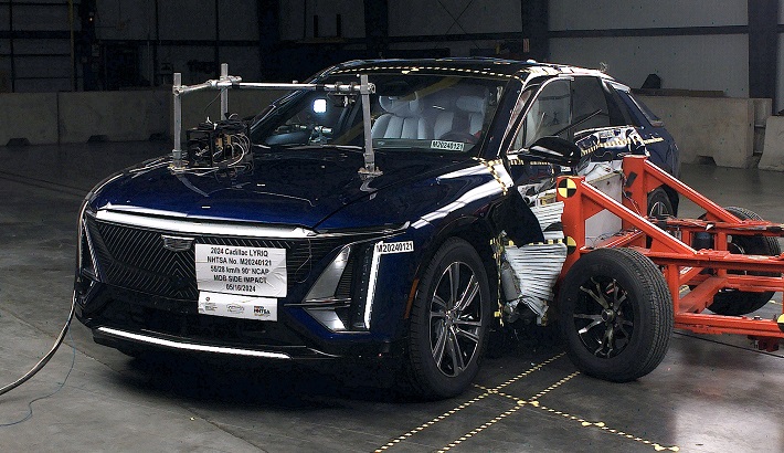 2026 Cadillac Lyriq NHTSA side crash test
