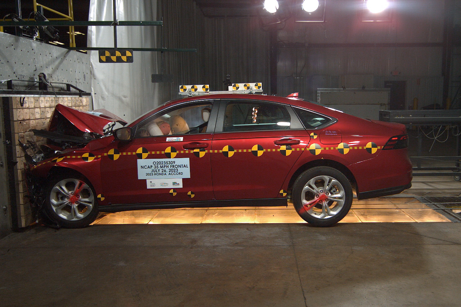 2026 Honda Accord NHTSA frontal crash test