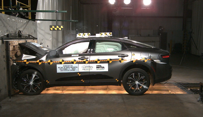 2026 Toyota Crown NHTSA frontal crash test