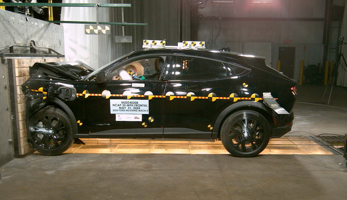 2026 Ford Mustang Mach-E NHTSA frontal crash test