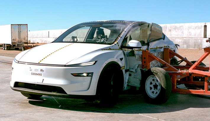 2026 Tesla Model Y NHTSA side crash test